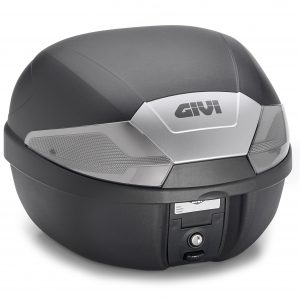 Bauletto Givi Monolock B29 da 29 lt nero goffrato con catadiottri fumè.