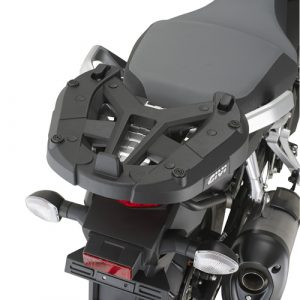 Supporto per bauletto GIVI Monokey o Monolock specifico per Suzuki V-Strom, da abbinare alle piastre per lo sgancio rapido.