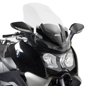 Parabrezza GIVI D5106ST trasparente 81 x 58 cm (H x L) specifico per BMW C 650 GTdal 2012 al 2019. Si monta al posto del parabrezza originale