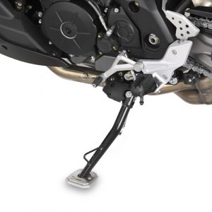 GIVI estensione cavalletto in alluminio ES6706 specifico per Aprilia Caponord 1200 dal 2013 al 2017 riduce il rischio di caduta del veicolo.