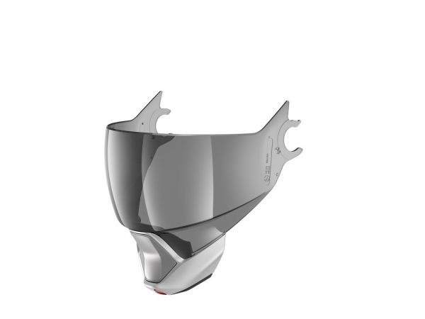 Visiera Shark Evojet Tinta 50% - Mentoniera Argento Opaca – Visiera per Casco Shark Evojet. Antigraffio, Antiappannamento. Mentoniera