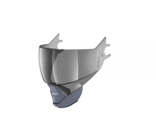 Visiera Shark Evojet Tinta 50% - Mentoniera Argento – Visiera per Casco Shark Evojet. Antigraffio, Antiappannamento. Mentoniera