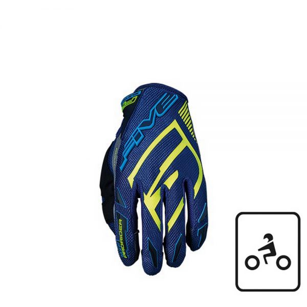 Guanti Five MFX Prorider S - Blu Giallo