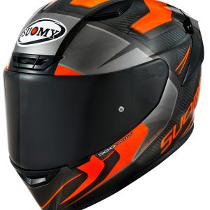 TX-Pro Carbon Advance Orange Fluo, il casco integrale Suomy in fibra tricarboco con carbonio a vista derivato dal mondo delle corse !