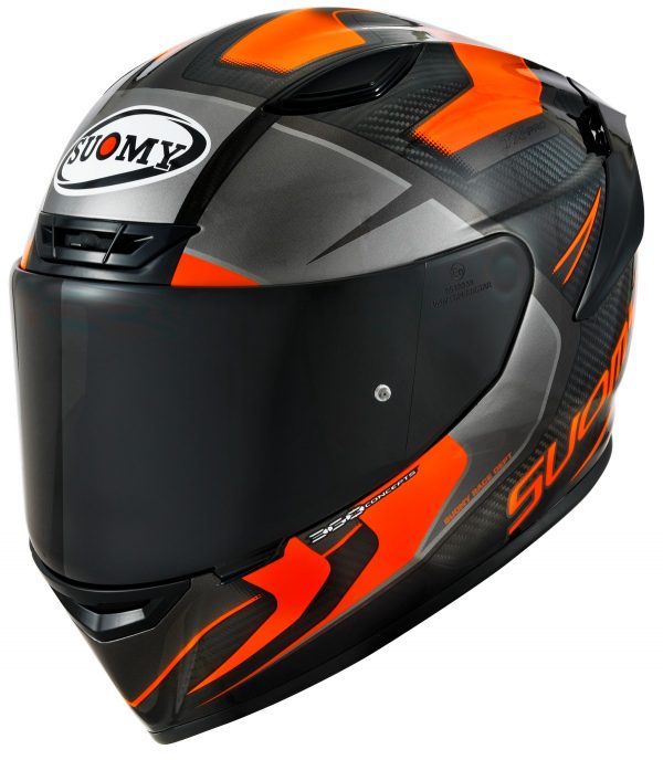 TX-Pro Carbon Advance Orange Fluo, il casco integrale Suomy in fibra tricarboco con carbonio a vista derivato dal mondo delle corse !