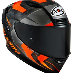 TX-Pro Carbon Advance Orange Fluo, il casco integrale Suomy in fibra tricarboco con carbonio a vista derivato dal mondo delle corse !