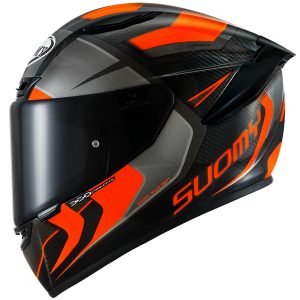 TX-Pro Carbon Advance Orange Fluo, il casco integrale Suomy in fibra tricarboco con carbonio a vista derivato dal mondo delle corse !