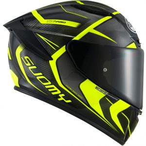 Suomy TX-PRO Carbon Advance Yellow Fluo, il casco integrale Suomy in fibra tricarboco con carbonio a vista derivato dal mondo delle corse !