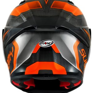 TX-Pro Carbon Advance Orange Fluo, il casco integrale Suomy in fibra tricarboco con carbonio a vista derivato dal mondo delle corse !