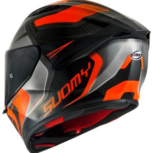 TX-Pro Carbon Advance Orange Fluo, il casco integrale Suomy in fibra tricarboco con carbonio a vista derivato dal mondo delle corse !