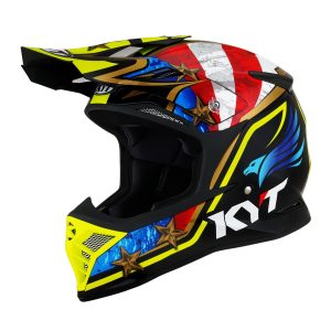KYT Skyhawk Hi Fly - Rosso Giallo Blu