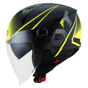 Casco KYT D City Colorful - Giallo Nero