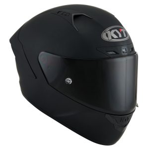 KYT NZ-Race Plain Nero Opaco, il casco integrale di KYT in materiale tricomposito derivato direttamente dal mondo delle corse.