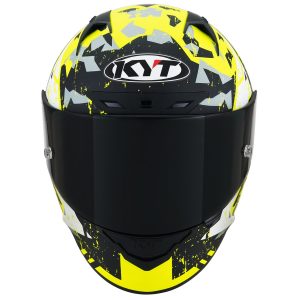 KYT NZ Race Blazing - Giallo Opaco Nero, il casco integrale di KYT in materiale tricomposito derivato direttamente dal mondo delle corse.