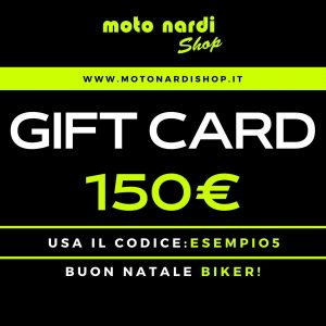 Regala a chi vuoi la gift card da utilizzare per acquistare abbigliamento caschi e accessori moto. Renderai felice anche il motociclista più esigente!