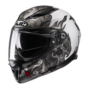 Casco HJC F70 Spector - Bianco Grigio
