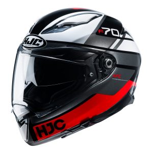Casco HJC F70 Tino - Bianco Grigio Rosso