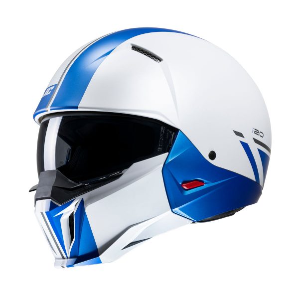 HJC i20 Batol MC2SF - Bianco Blu - Casco HJC jet in policarbonato: per un approccio diverso al classico casco aperto/mezzo casco. Acquista su motonardishop.it!