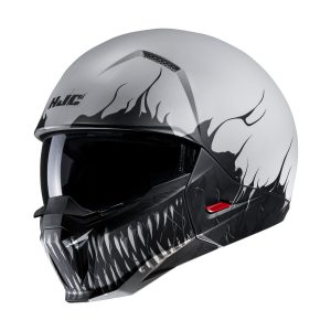 HJC i20 Scraw MC10SF - Grigio Nero - Casco HJC jet in policarbonato: per un approccio diverso al classico casco aperto/mezzo casco. Acquista su motonardishop.it!