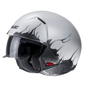 HJC i20 Scraw MC10SF - Grigio Nero - Casco HJC jet in policarbonato: per un approccio diverso al classico casco aperto/mezzo casco. Acquista su motonardishop.it!