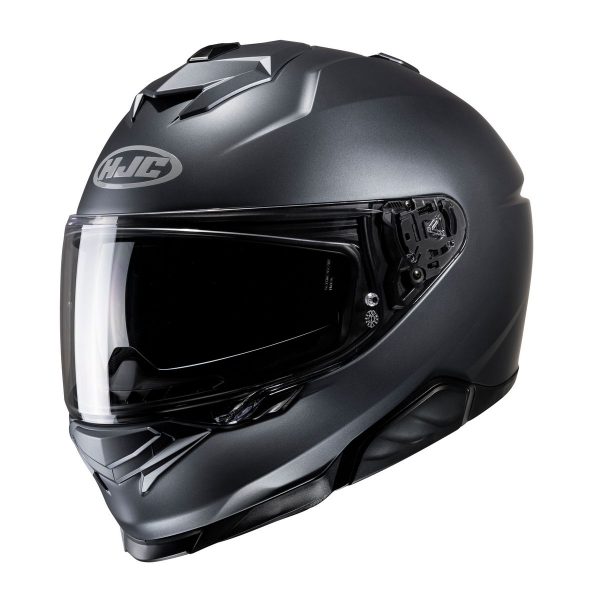 Casco HJC I71 Solid - Semi Opaco Anthracite - Casco integrale in policarbonato da sport-touring. Soddisfa l'omologazione ECE 22.06. Acquista online su Motonardishop.it!