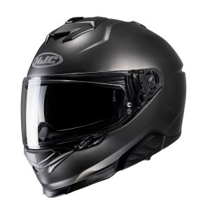 Casco HJC I71 Solid - Semi Opaco Titanium - Casco integrale in policarbonato da sport-touring. Soddisfa l'omologazione ECE 22.06. Acquista online su Motonardishop.it!