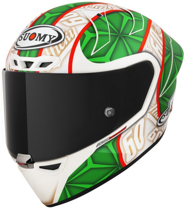 S1-XR GP Hickman Replica 2023 Opaco è il nuovissimo integrale SUOMY di ultima generazione composto in TRICARBOCO (carbonio-fibre aramidiche-fibre di vetro) sviluppato allo scopo di ottenere miglior comfort per l’uso in pista e in strada.