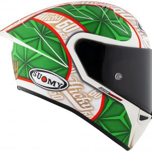 S1-XR GP Hickman Replica 2023 Opaco è il nuovissimo integrale SUOMY di ultima generazione composto in TRICARBOCO (carbonio-fibre aramidiche-fibre di vetro) sviluppato allo scopo di ottenere miglior comfort per l’uso in pista e in strada.