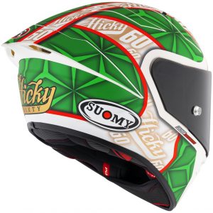 S1-XR GP Hickman Replica 2023 Opaco è il nuovissimo integrale SUOMY di ultima generazione composto in TRICARBOCO (carbonio-fibre aramidiche-fibre di vetro) sviluppato allo scopo di ottenere miglior comfort per l’uso in pista e in strada.