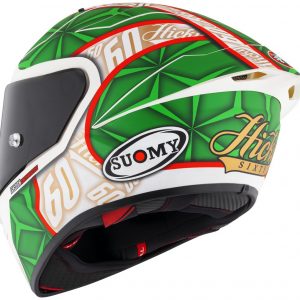 S1-XR GP Hickman Replica 2023 Opaco è il nuovissimo integrale SUOMY di ultima generazione composto in TRICARBOCO (carbonio-fibre aramidiche-fibre di vetro) sviluppato allo scopo di ottenere miglior comfort per l’uso in pista e in strada.