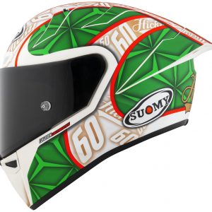 S1-XR GP Hickman Replica 2023 Opaco è il nuovissimo integrale SUOMY di ultima generazione composto in TRICARBOCO (carbonio-fibre aramidiche-fibre di vetro) sviluppato allo scopo di ottenere miglior comfort per l’uso in pista e in strada.