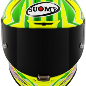 Suomy SR-GP EVO Top Racer è il nuovissimo integrale SUOMY di ultima generazione composto in TRICARBOCO (carbonio-fibre aramidiche-fibre di vetro) sviluppato allo scopo di ottenere miglior comfort per l’uso in pista e in strada.