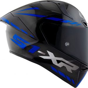 S1-XR GP Carbon Hypersonic Blu è il nuovissimo integrale SUOMY di ultima generazione composto in TRICARBOCO (carbonio-fibre aramidiche-fibre di vetro) sviluppato allo scopo di ottenere miglior comfort per l’uso in pista e in strada.