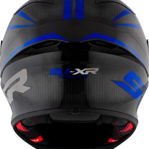 S1-XR GP Carbon Hypersonic Blu è il nuovissimo integrale SUOMY di ultima generazione composto in TRICARBOCO (carbonio-fibre aramidiche-fibre di vetro) sviluppato allo scopo di ottenere miglior comfort per l’uso in pista e in strada.