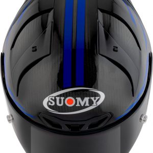 S1-XR GP Carbon Hypersonic Blu è il nuovissimo integrale SUOMY di ultima generazione composto in TRICARBOCO (carbonio-fibre aramidiche-fibre di vetro) sviluppato allo scopo di ottenere miglior comfort per l’uso in pista e in strada.