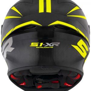 S1-XR GP Carbon Hypersonic Giallo è il nuovissimo integrale SUOMY di ultima generazione composto in TRICARBOCO (carbonio-fibre aramidiche-fibre di vetro) sviluppato allo scopo di ottenere miglior comfort per l’uso in pista e in strada.