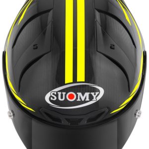 S1-XR GP Carbon Hypersonic Giallo è il nuovissimo integrale SUOMY di ultima generazione composto in TRICARBOCO (carbonio-fibre aramidiche-fibre di vetro) sviluppato allo scopo di ottenere miglior comfort per l’uso in pista e in strada.