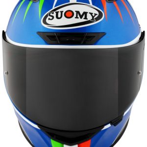 Suomy TRACK-1 Pecco Mugello 2022 è il nuovissimo integrale SUOMY di ultima generazione composto in TRICARBOCO (carbonio-fibre aramidiche-fibre di vetro) sviluppato allo scopo di ottenere miglior comfort per l’uso in pista e in strada.