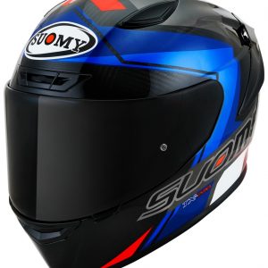 TX-PRO Carbon Glam Blu, il casco integrale Suomy in fibra tricarboco con carbonio a vista derivato dal mondo delle corse!