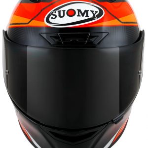 Suomy TX-PRO Carbon Glam Arancione, il casco integrale Suomy in fibra tricarboco con carbonio a vista derivato dal mondo delle corse!