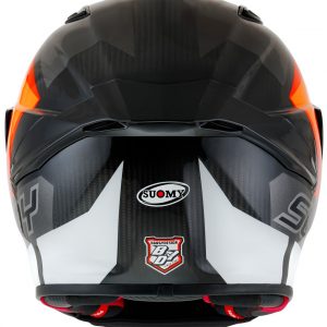 Suomy TX-PRO Carbon Glam Arancione, il casco integrale Suomy in fibra tricarboco con carbonio a vista derivato dal mondo delle corse!