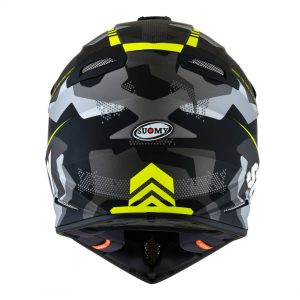 Casco Cross Suomy X-Wing Camouflager Matt Yellow è un casco di una nuova generazione dalle forme dinamiche e performanti composto da un mix di resine termoplastiche rinforzate in grado di garantire un’altissima resistenza agli urti.