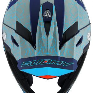 Casco Cross Suomy X-Wing Reel Matt Blue Fluo è un casco di una nuova generazione dalle forme dinamiche e performanti composto da un mix di resine termoplastiche rinforzate in grado di garantire un’altissima resistenza agli urti.