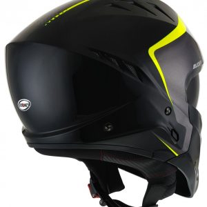 Il Casco modulare Suomy ARMOR Crew Black Yellow, ispirato al mondo movie e sci-fi, è il nuovissimo modulare SUOMY composto in materiale termoplastico ADT-Advanced sviluppato e ottimizzato per l'utilizzo cittadino e low ride.