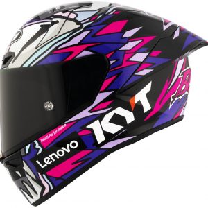 KYT KX-1 Race GP Bastianini Replica 2023, vanta un design esclusivo, progettato e sviluppato in Italia con i più avanzati strumenti digitali, il casco KYT è stato sottoposto a rigorosi test da parte del pilota Ducati Corse Factory Enea Bastianini per garantire performance al top della categoria.