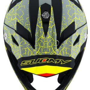 Casco Cross Suomy X-Wing Reel Matt Yellow Fluo è un casco di una nuova generazione dalle forme dinamiche e performanti composto da un mix di resine termoplastiche rinforzate in grado di garantire un’altissima resistenza agli urti.