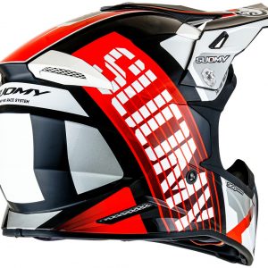 Casco Cross Suomy X-Wing Amped Black Red è un casco di una nuova generazione dalle forme dinamiche e performanti composto da un mix di resine termoplastiche rinforzate in grado di garantire un’altissima resistenza agli urti.