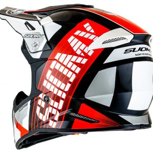 Casco Cross Suomy X-Wing Amped Black Red è un casco di una nuova generazione dalle forme dinamiche e performanti composto da un mix di resine termoplastiche rinforzate in grado di garantire un’altissima resistenza agli urti.