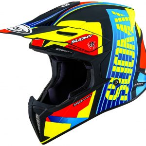 Casco Cross Suomy X-Wing Amped Black Light Blue è un casco di una nuova generazione dalle forme dinamiche e performanti composto da un mix di resine termoplastiche rinforzate in grado di garantire un’altissima resistenza agli urti.